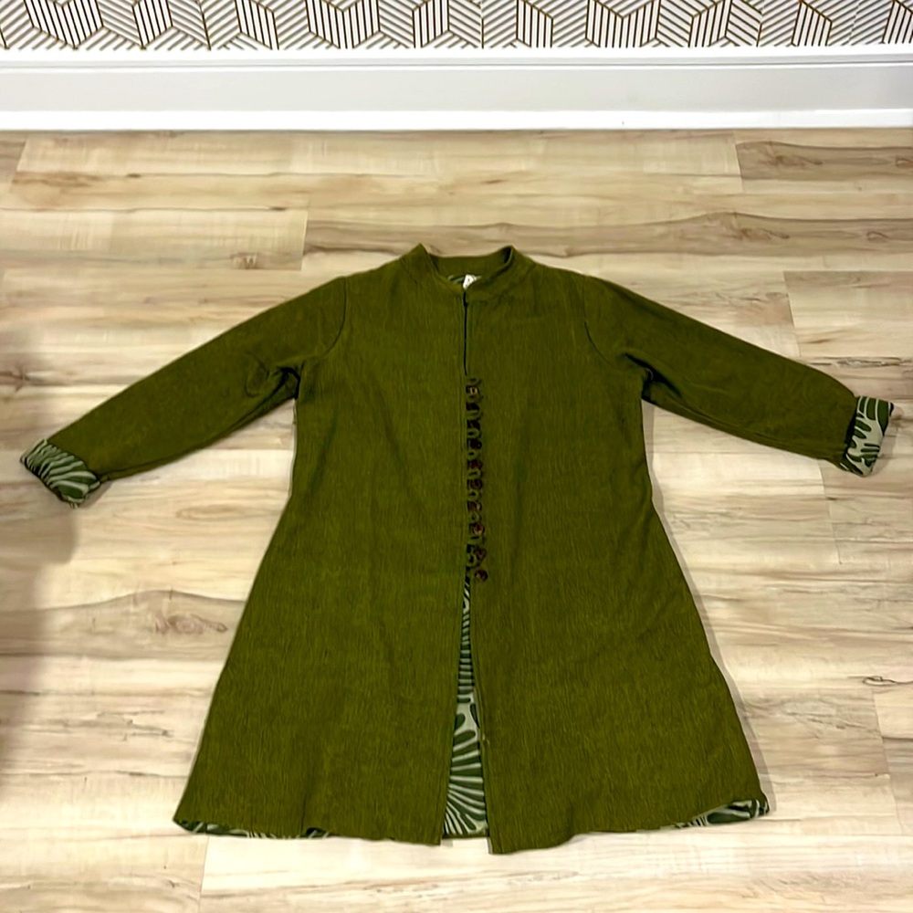 Avatar clothing Green long jacket